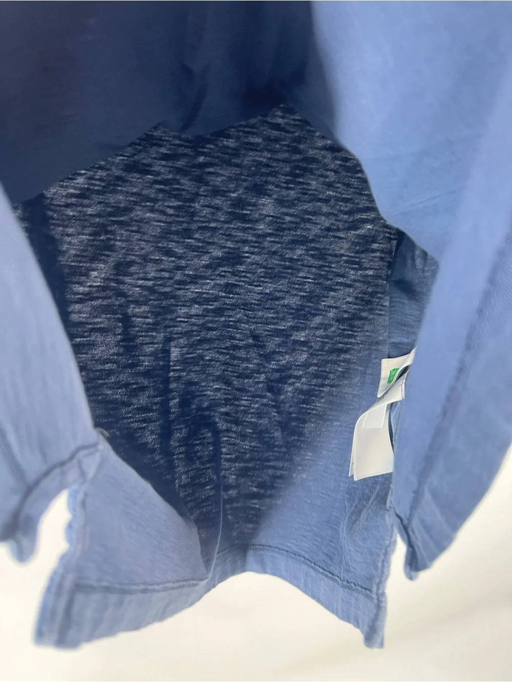 J.Crew Garment-Dyed Slub Cotton Pocket Polo Shirt Blue Size M